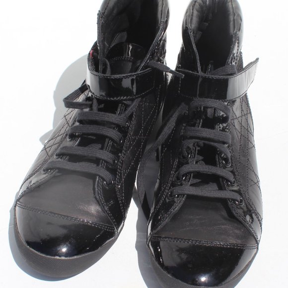 Black Christian Dior Sprint Basket High Top Shoes Sneakers Size 7 -SOLD - Picture 3 of 10